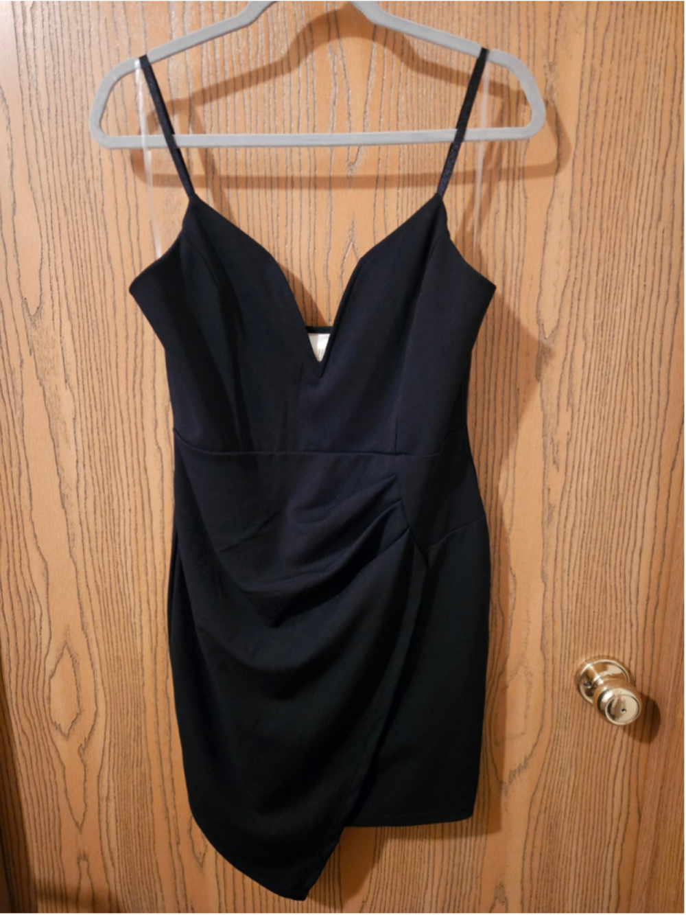 NWT Juniors size L Black Mini Dress